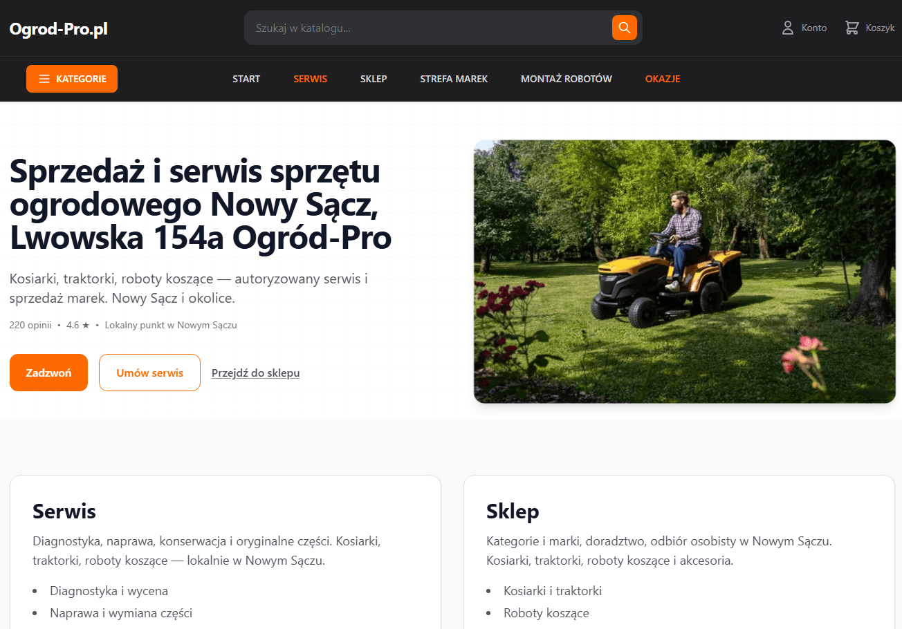 Sklep ogrodniczy Ogrod Pro